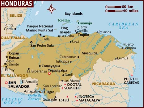 world map of honduras. Where in the world is La Ceiba